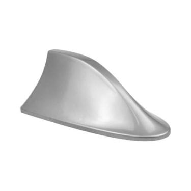 Imagem de Antena Veículo Automotivo Shark Tipo Barbatana Tubarão Universal Esportiva Funcional Recepção Rádio Sinal AM FM Teto Carro Universal Cores (CINZA Shark Barbatana Tubarão)