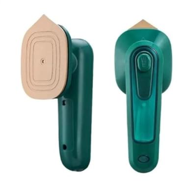 Imagem de Mini Máquina Portátil Ferro De Passar Roupa Vapor P/Viagem (Verde)