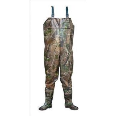 Imagem de Macacão De Pesca Impermeável Jardineira Com Bota Camuflado - KING