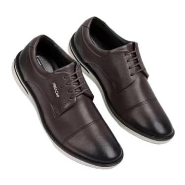 Imagem de Sapatênis de Couro Ferracini Masculino Monterrey - Tabaco