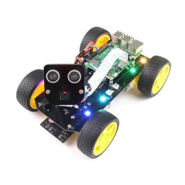 Imagem de Kit de carro inteligente Freenove 4WD para Raspberry Pi 5 4 B 3 B+ Zer