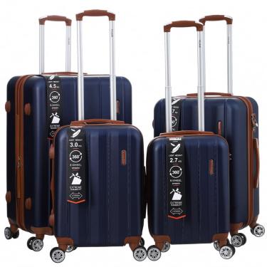 Imagem de Mala De Viagem Rígida Abs Com 4 Peças Rodinhas 360º Expansível