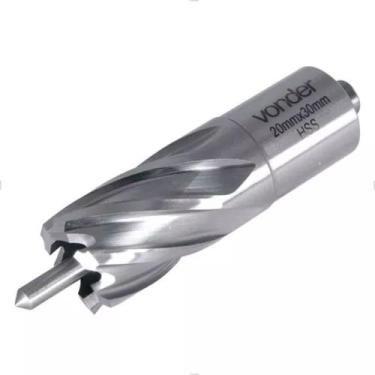 Imagem de Broca Anular Encaixe Padrão Weldon Vonder 20mmX30mm Em Aço Rápido HSS 