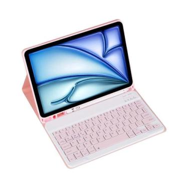 Imagem de Capa Com Teclado Para Samsung Galaxy Tab S9 FE SM-X510/X516B De 10,9 P