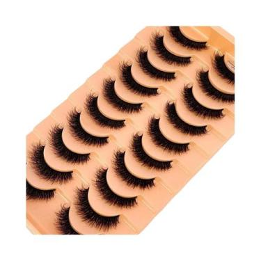 Imagem de Cílios Postiços 3D Natural Nude - 10 Pares de Cílios de Visom Artifici