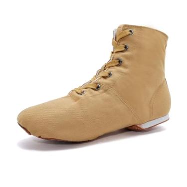 Imagem de MSMAX Tênis de bota de jazz feminino com personagens para mulheres, botas de cano curto para homens, 109nude, 37