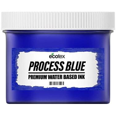 Imagem de Processo de tinta para serigrafia Ecotex® azul (galão - 3,628 g) - Tinta à base de água, tinta de serigrafia, tinta solúvel em água para impressão de camisas - Suprimentos de impressão de tela para