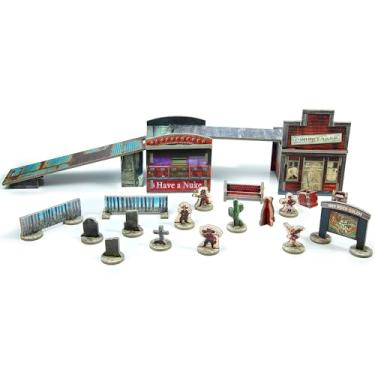 Imagem de Modiphius Entretenimento: Fallout: Factions - Tokens & Terrain Pack 1 - Peças perfuradas e 86 fichas, acessório RPG de mesa, expande o conjunto inicial