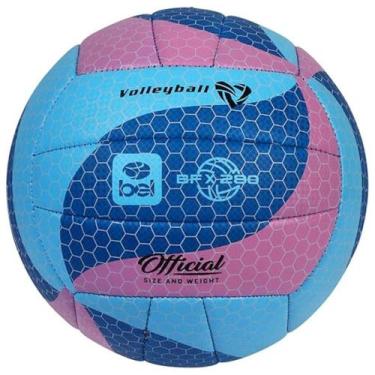 Imagem de Bola Vôlei Bfx280 Official Volleyball Colorida Leve 18 Painéis Costura