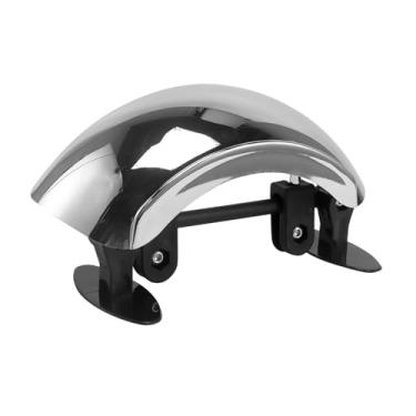 Imagem de oshhni Espelho retrovisor para motocicleta, grande angular, resistente, ajustável, espelho retrovisor refletivo para cruiser