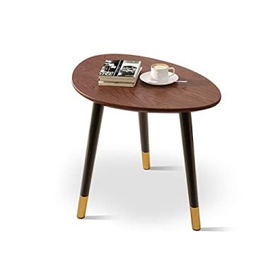 Imagem de Mesa de centro de design simples, mesa de centro, mesa lateral moderna para casa, pequena, mesa de chá, sala de estar, quarto, sofá, pequena mesa lateral, armazenamento pequeno, triangular, mesa