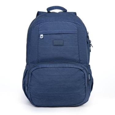 Imagem de Mochila Escolar Juvenil Feminina Crinkle Chic Azul - Bagaggio, U