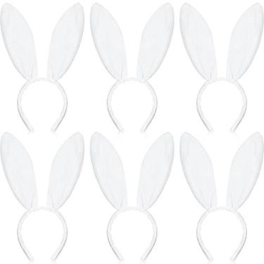 Imagem de Bandana de pelúcia com orelhas de coelho WILLBOND, fantasia de Hallowe