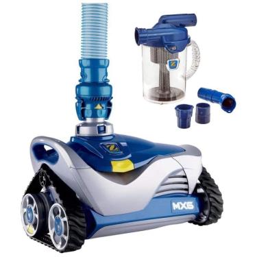 Imagem de Robô Aspirador de Piscina com Mangueira, Recipiente para Folhas e Sucção Ciclônica e X-Trax para Manobrabilidade, 110V, Zodiac, Azul