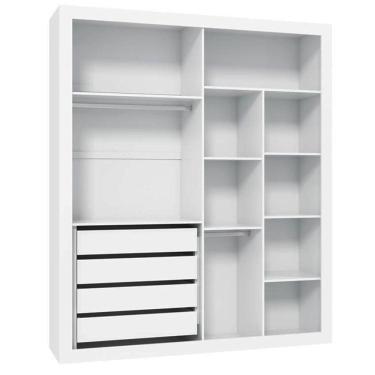 Imagem de Guarda Roupa Infantil Tutto New 2 Portas de Correr Branco Soft - Matic Móveis