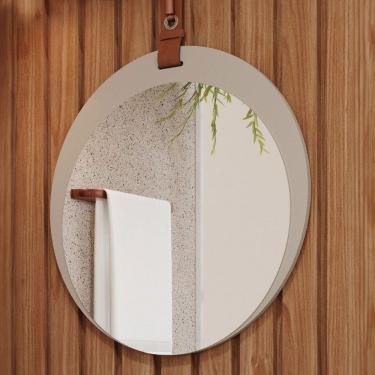 Imagem de Espelho Decorativo Lua 100% Mdf Cappuccino - Mgm Móveis