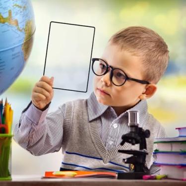 Imagem de Lente de ampliação 3 x Fresnel para leitura, 5 peças