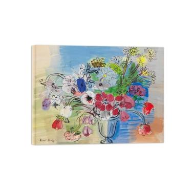 Imagem de Pôster e impressões em tela de flores vintage - reprodução de pintura de arte de parede famosa - buquê de flores - imagens prontas para pendurar tela embrulhada 50 x 65 cm 20 x 26 polegadas