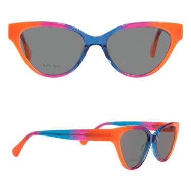 Imagem de Óculos Escuros Variados Feminino Formato Gatinho - Elegante Com Lentes Polarizadas - Modelos Diversos (Laranja)