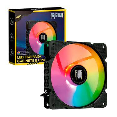 Imagem de Cooler Fan RGB 120mm para Gabinete Led Revenger G-VR339