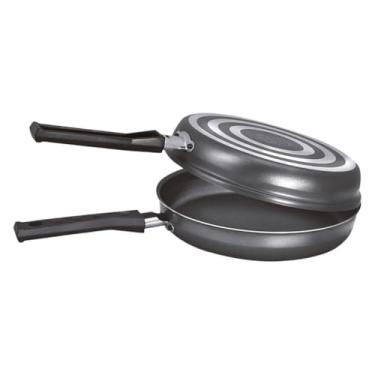 Imagem de Omeleteira e Hamburgueira Dupla Frigideira Antiaderente 18cm