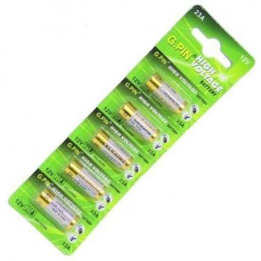 Imagem de Bateria Pilha 23a 12v Cartela 5 Peças Alcalina Alarme Portão Controle 