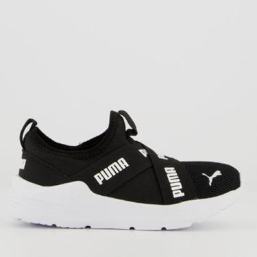 Imagem de Tênis Puma Wired Run Slip-On BDP Kids Preto, 25
