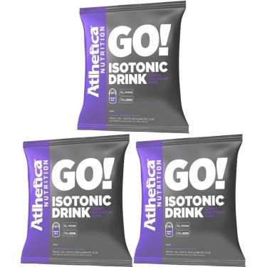 Imagem de Kit 3X Go Isotonic Drink - 900g Refil Guaraná com Açaí - Atlhetica Nutrition-Masculino