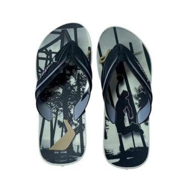 Imagem de Chinelo masculino rider way logo bege/preto -, Bege, 41