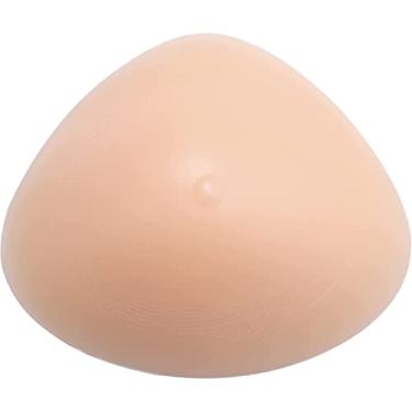 Imagem de YFeiQi 1 peça Prótese Mamária para Mastectomia Feminina Cirurgia de Silicone Almofada Artificial Fake Pad Transparente Forma Aumenta o Tórax Sutiã Triangular (150 g (34A))