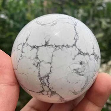 Imagem de ASPROD Bola de cristal turquesa branca natural coleção decoração adequada para casa pedras primárias e minerais (tamanho: 500-550g)