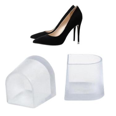 Imagem de Protetores de salto alto, protetores de calcanhar antiderrapantes | 2 capas de ponta portátil, suprimentos pequenos de reparo de sapatos para eventos ao ar livre, festas