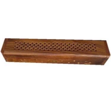 Imagem de Incensário Box Vermelho Machetado Grande - Mana Om By Ello