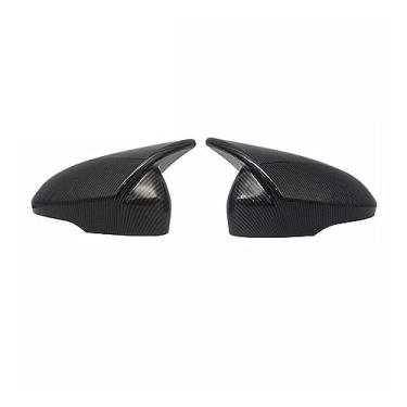 Imagem de Capa de espelho de asa de carro, para Fusion 2013-2023 pasta de fibra de carbono espelhos de buzina lateral traseira acabamento da capa traseira