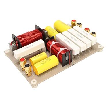 Imagem de Crossover passivo de 2 vias, divisor de frequência com alta potência, proteção de agudos, peças de crossover de áudio e vídeo de 800 W para alto-falantes de palco de conferência profissional