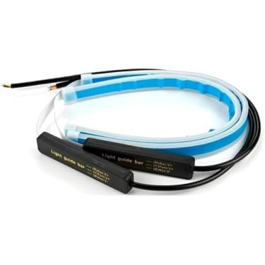 Imagem de Fita LED Sequencial Automotiva 45cm – Flexível e Impermeável (IP65) – Efeito de Luz em Movimento e DRL – 12V – Ideal para Personalização Externa e Sinalização