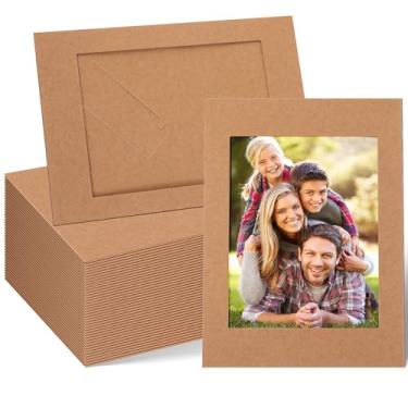 Imagem de Juexica 150 porta-retratos de papel, 10 x 15 cm, com suporte de cavalete de papelão, arte para família, artesanato, decoração de Natal, formatura, casamentos, exibição (raft)