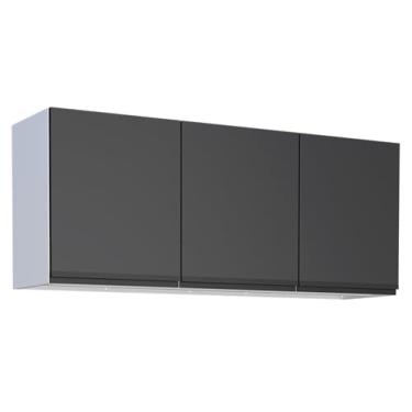 Imagem de Armário Aéreo Aço Gaia 1360Mm Preto Montado (140) Cozimax