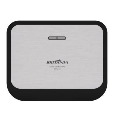 Imagem de Sanduicheira E Grill Britânia Inox 2 Em 1 750W BGR25B 220V