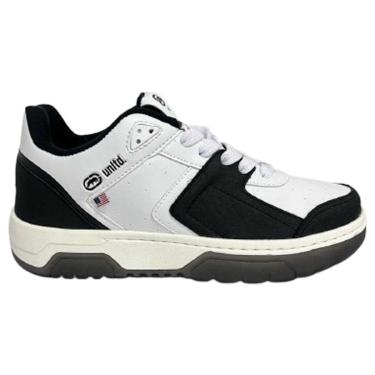 Imagem de Tênis Ecko Miami Ad Curvim Masculino - Branco e Preto Branco-preto 43-Masculino