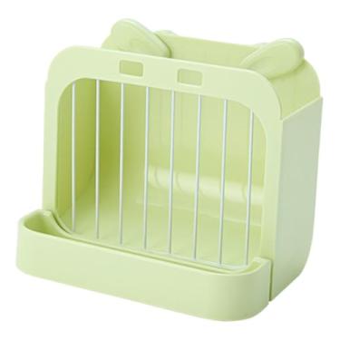 Imagem de predolo Alimentador de feno com suporte multifuncional para gaiolas, comedouro para coelhos, hamsters, porquinhos-da-índia e roedores, Verde