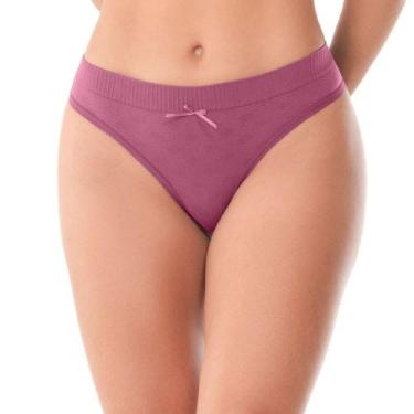 Imagem de Calcinha Biquíni Anatômica Jacquard Sem Costura Dusty Pink - Trend, P