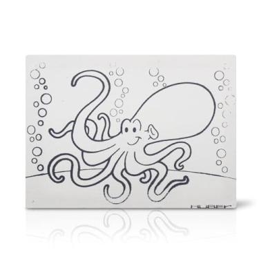 Imagem de Souza & Cia, Tela De Pintura Riscada, 16cm X 22cm, Desenho: Polvo - (Ref: 8169)