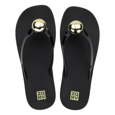 Imagem de Chinelo de Dedo Feminino Tiras Finas Macio Casual Zaxy Pin