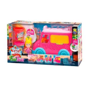 Imagem de Food Truck Diver Massa Infantil Brinquedo Criativo Massinha - DIVERTOY