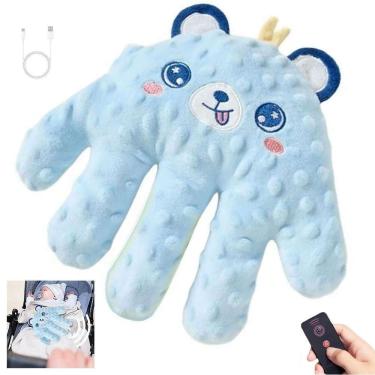 Imagem de Almofada Maozinha Mao Nana Nenem Bebe Criança Sono Tapinha Naninha Soneca Aconchego Usb Recarregavel Controle Remoto