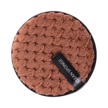Imagem de Esponja De Limpeza Facial E Corporal De Microfibra Macia Para Remoção 