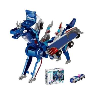 Imagem de Brinquedo Carro Transformer Magnético Para Crianças 2 Em 1, Transforma