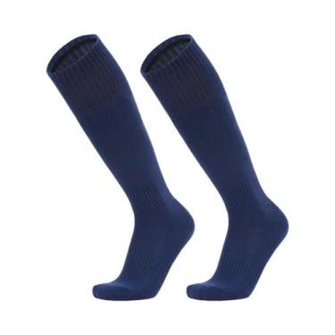 Imagem de Meias Esportivas Respiráveis Acima Do Joelho Para Futebol, Rugby, Vôle