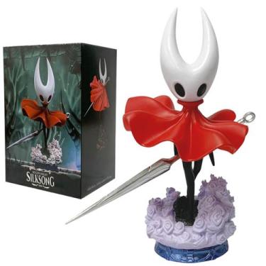 Imagem de Boneco Hornet 19cm Hollow Knight base Flores Action Figure - Genérica